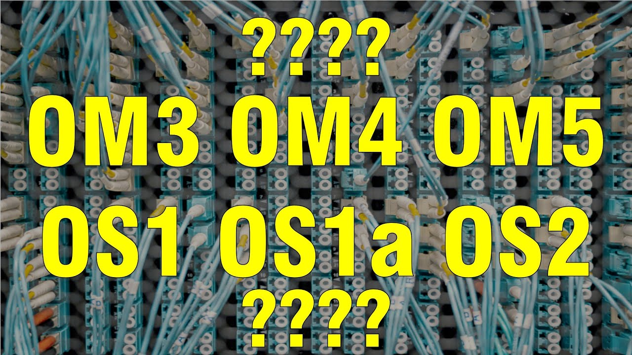 Classes/categorias de fibras ópticas multimodo e monomodo | OM1 OM2 OM3 OM4 OM5 OS1 OS1a OS2