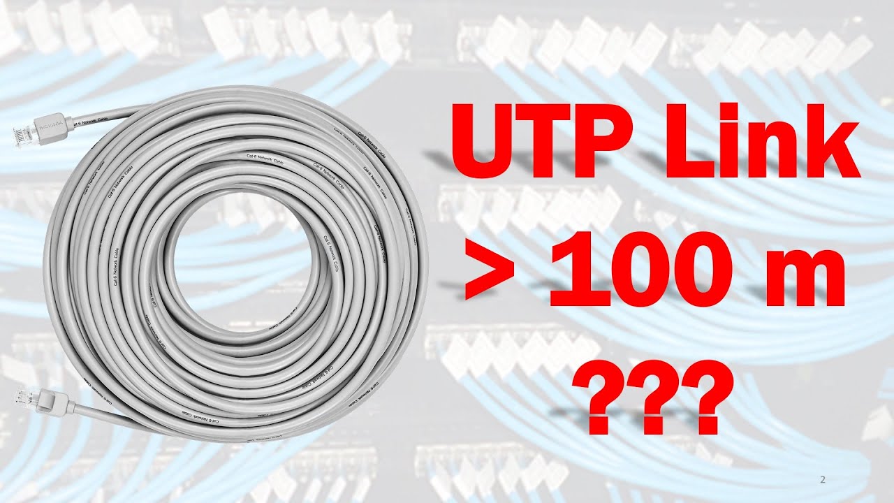 Cabos de par trançado (UTP) com mais de 100 metros em cabeamento estruturado. Pode?