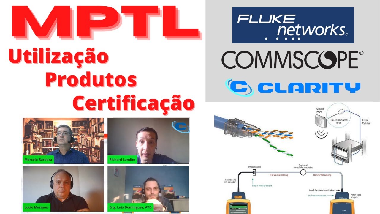 MPTL - Modular Plug Terminated Link | O que é, produtos, testes | Live com CommScope e Fluke
