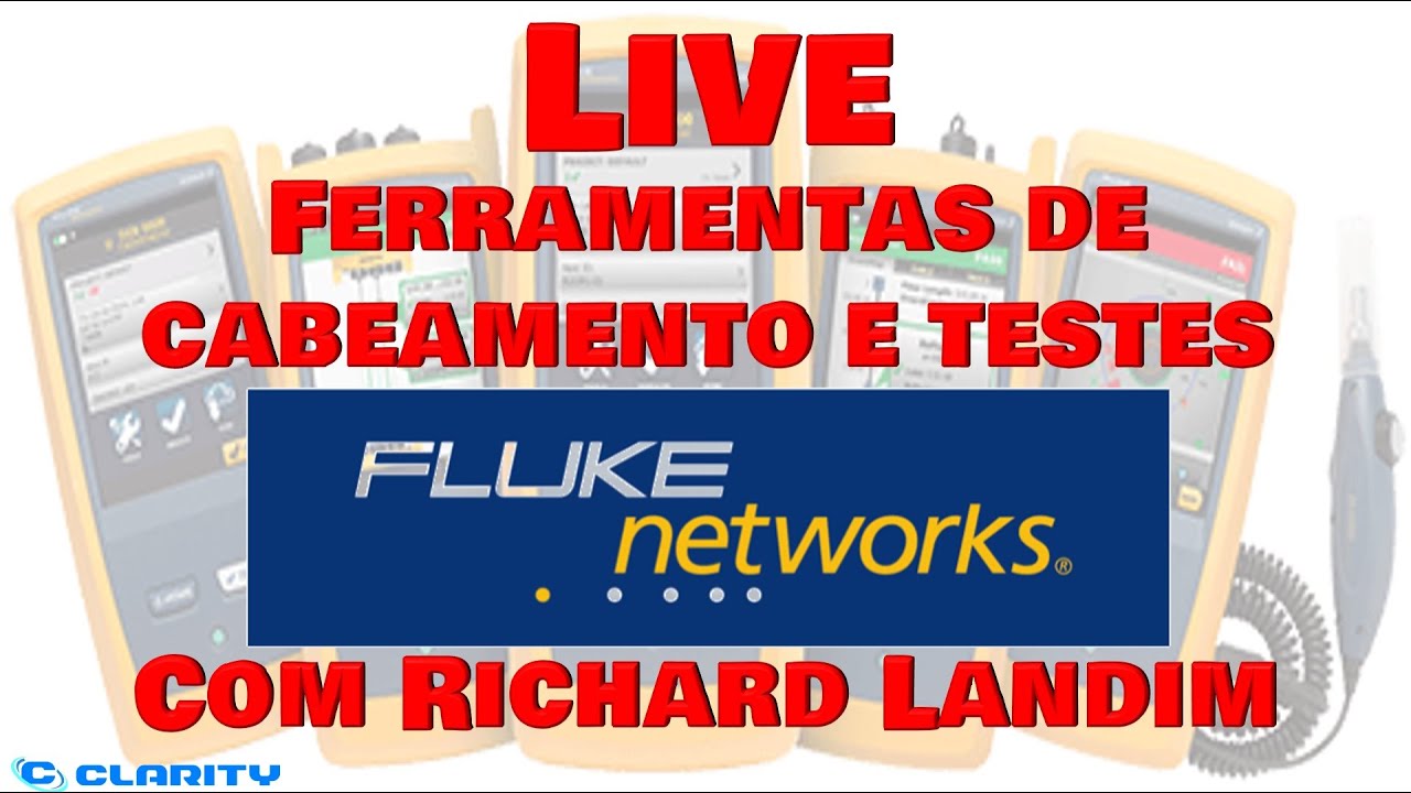 Live com Richard Landim | FNET | Ferramentas e instrumentos de teste da Fluke Networks