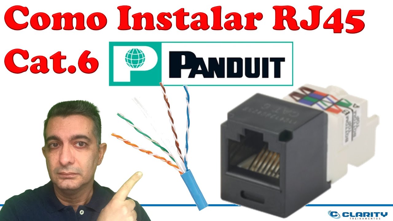 Montando uma tomada modular (jack RJ45) categoria 6 da Panduit