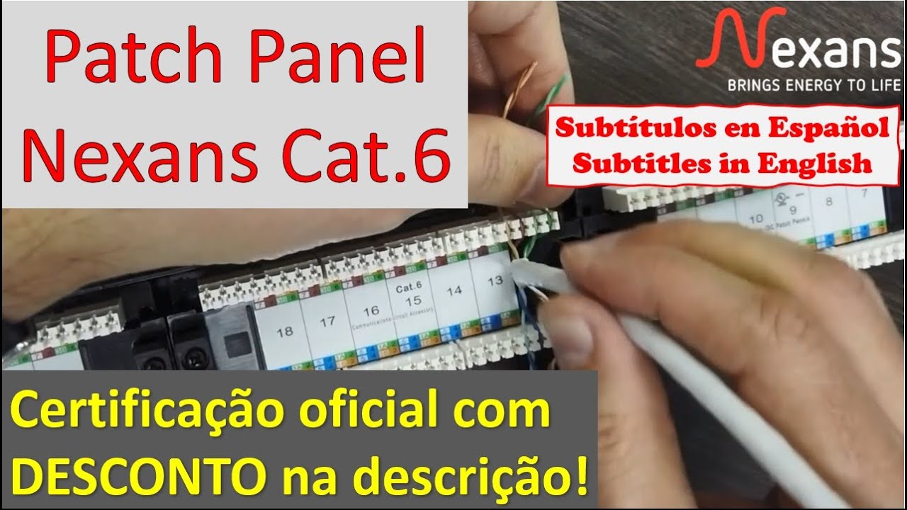 Montando um patch panel categoria 6 da Nexans/Essential-6