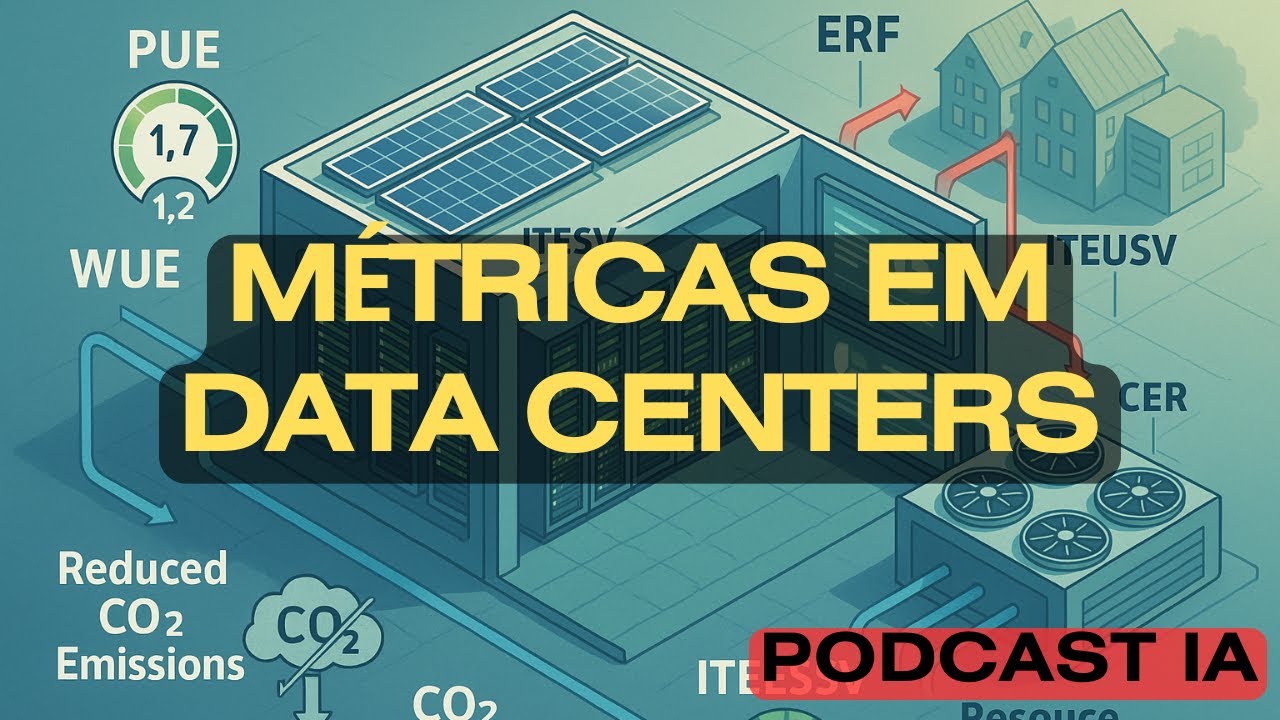 Podcast IA | Métricas de Eficiência e Sustentabilidade de Data Centers | PUE WUE CUE...