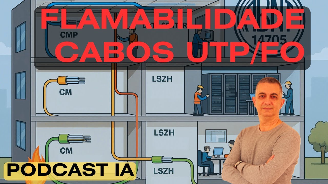 Podcast IA | Inflamabilidade Dos Cabos de Rede UTP e FO