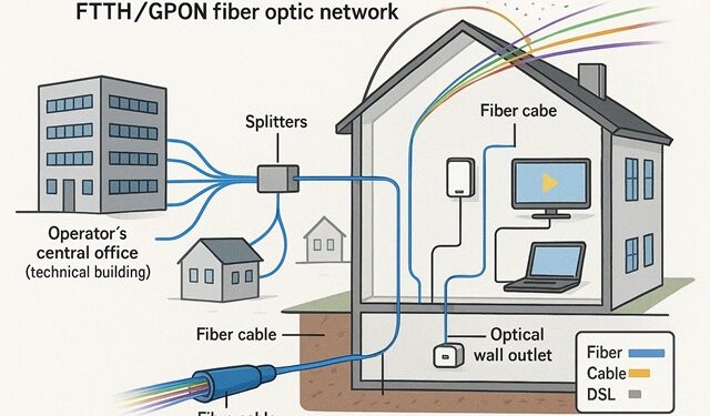 Redes FTTH: O Guia Completo sobre Fibra Óptica até a Casa