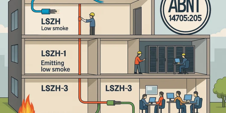 Entenda as Novas Classificações LSZH na ABNT NBR 14705:2025