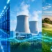 comparativo lado a lado de data center, torres de resfriamento e irrigação de campo de golfe — consumo de água.